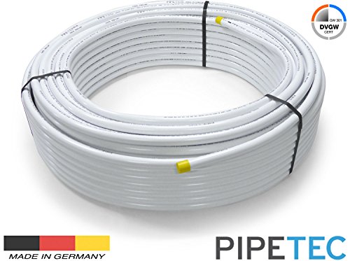 Preisvergleich Produktbild 25m Pipetec Alu-Mehrschichtverbundrohr 20x2mm, DVGW, Aluverbundrohr