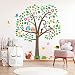 DECOWALL DA-1502N Large Scroll Tree and Animals Kids Wall Decals Wall Stickers Peel and Stick Removable Wall Stickers for Kids Nursery Bedroom Living Room