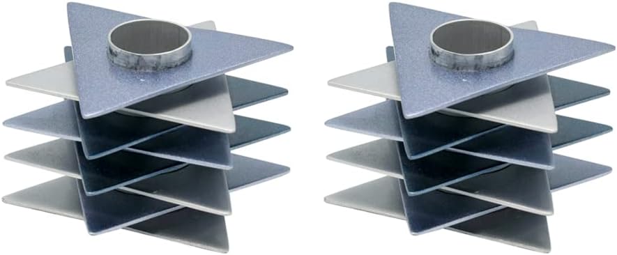 Yair Emanuel Modern Shabbat Candlestick Holders | Star of David Design | Shabbos Candle Holders Jewish Judaica (Blue CO-2)