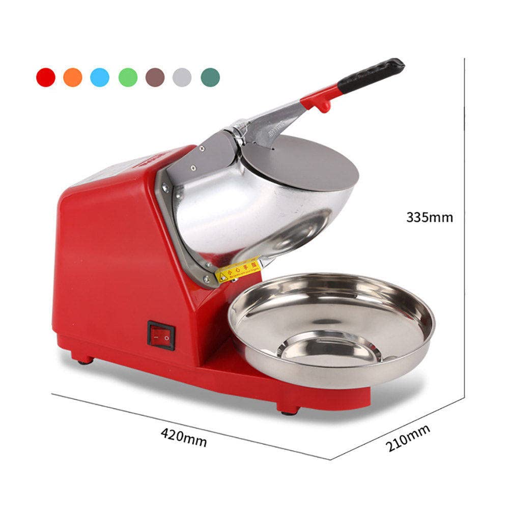 Rasoio Per Ghiaccio Aggiornato (Doppie Lame/Doppie Coperture/Doppie Scanalature/Tubo Di Scarico), Tritaghiaccio, Creatore Di Coni Di Neve, 85 Kg/H, 2200 Giri/Min,Per Uso Domestico E Commerciale,C