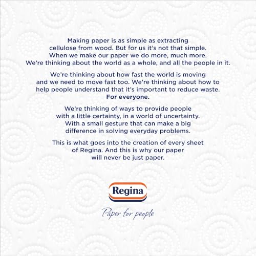 Regina XXL Absorb Kitchen Towels – 16 Rolls Per Pack, Super Absorbent 2-ply sheets, 75 Extra-large Sheets Per Roll, 50% More Absorbent Than Previous XXL Products, Easy Open Pack, 60% PCR Plastic - Image 6