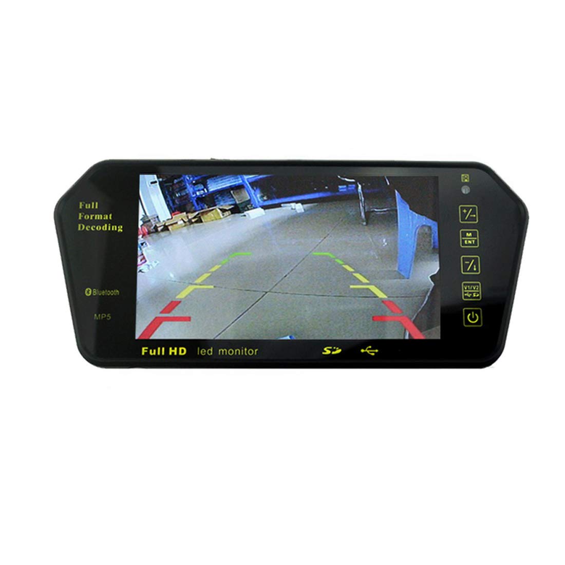 LUOAN AUTO PARTSCar 7 Inch Rear View LED Display bluetooth With LED Low Light Night Vision Rearview Mirror Monitor Night Vision Reversing Camera