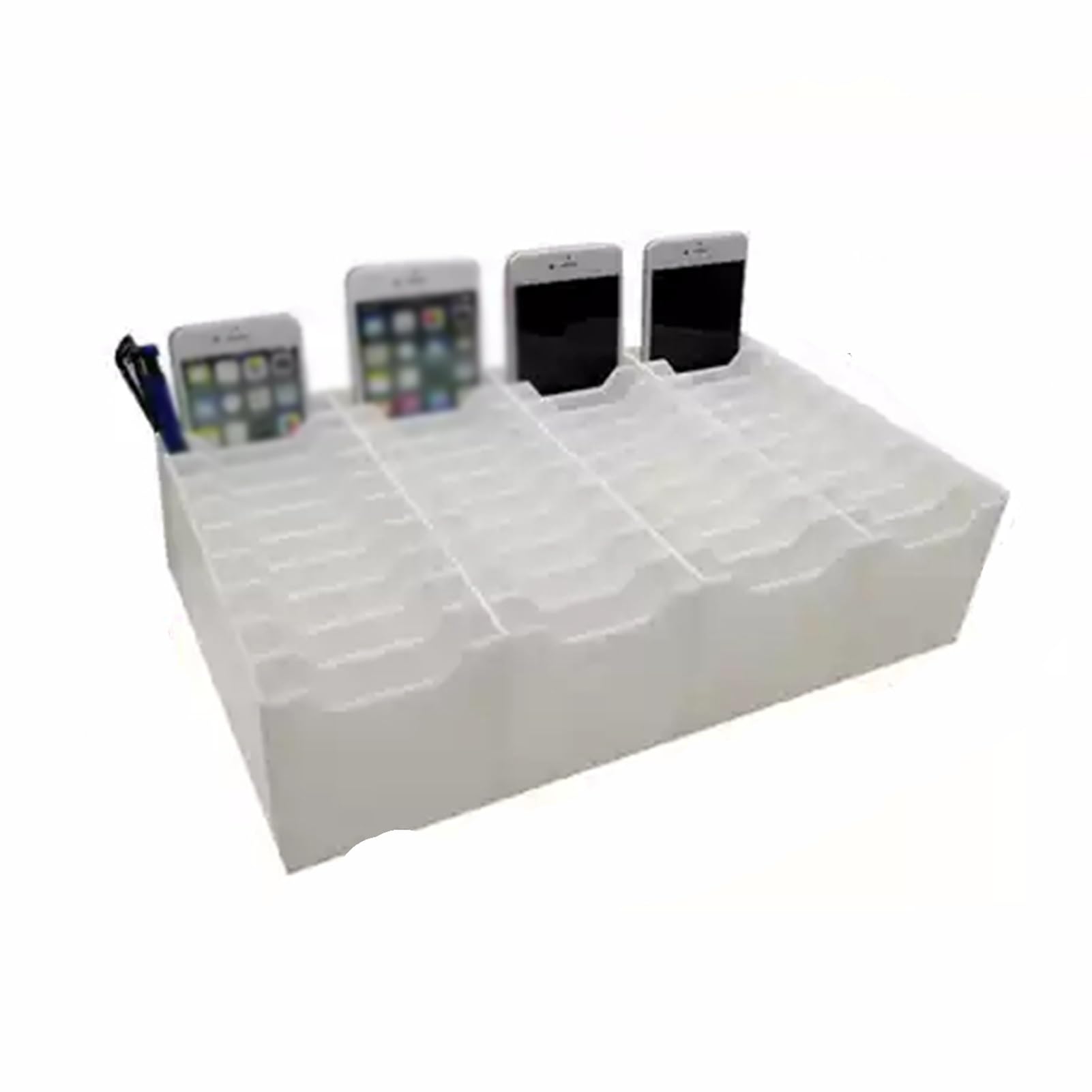 Mobile Phone Storage Cabinet 40-grid Desktop Mobile Phone Storage Cabinet Mobile Phone Safe,Open Storage Sturdy and Durable,Simple and Beautiful,Suitable for School Restaurant Office Factory(Color 2)