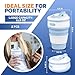 2-Pack Collapsible Coffee Cup Reusable – 12oz Leakproof Travel Coffee Mug, Silicone, Foldable & Portable for Hiking, Camping, Office | Lightweight, Heat-Resistant, Easy to Clean, Outdoor & Travel Cup