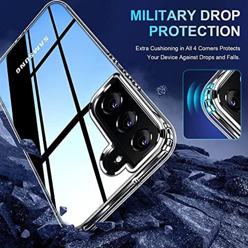 NWNK13 For Samsung Galaxy S22 Plus Case Crystal Clear Slim Fit Front & Back 360° Case Built-in Screen Protector Transparent Full Body Silicone Gel Mobile Phone Cover for Samsung S22 Plus 5G (Clear)
