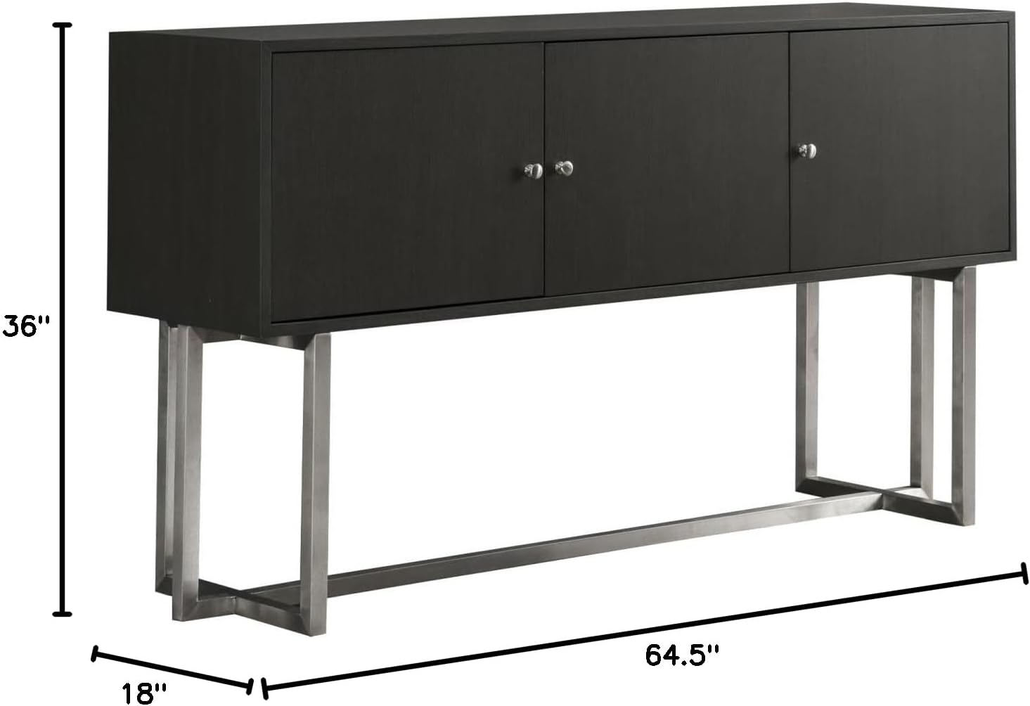 Armen Living Prague Buffet, Gray