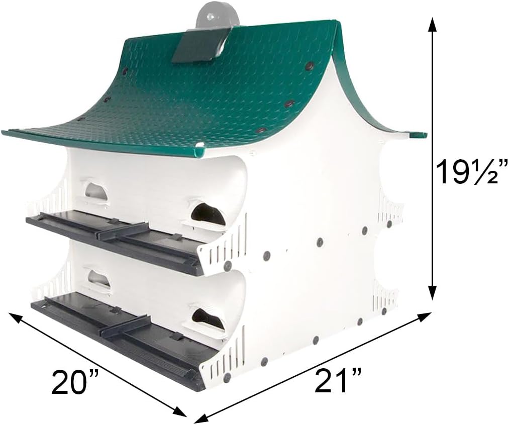 S&K Great Eight Purple Martin House – 8-Room Plastic Birdhouse