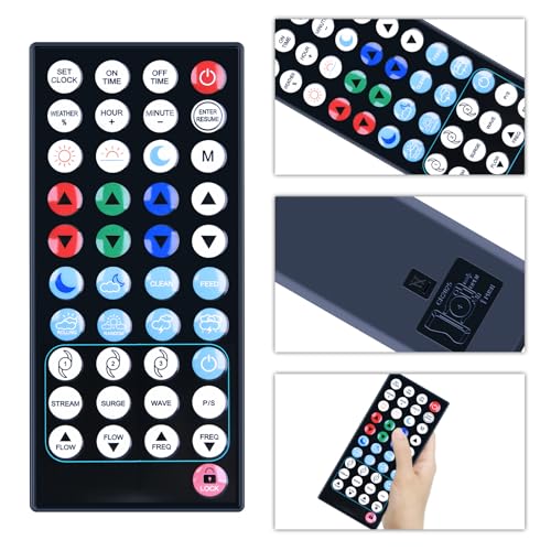 Image of Aquarium Lighting Control Replacement Remote Control Compatible with Orbit IC Loop LED 3223 | Aquarium Lighting for Current USA