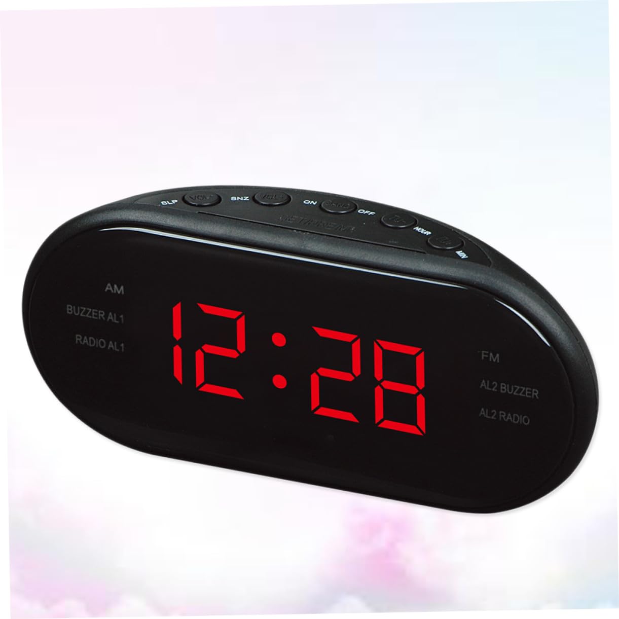 Reloj Despertador Digital con Radio Am FM Dual y Función Snooze Proyector de para Mesita de Noche