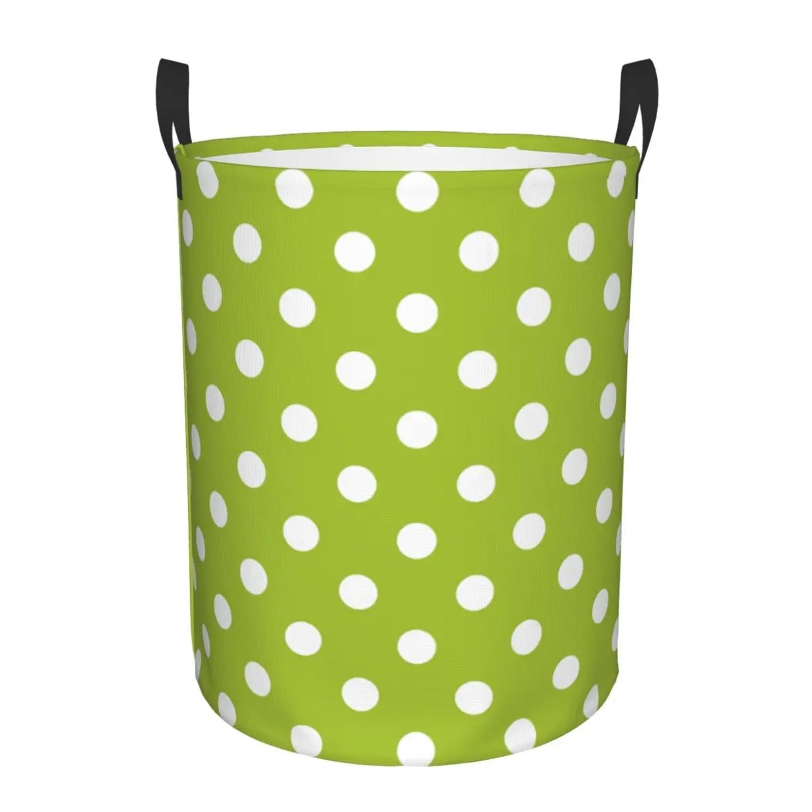 Fabric laundry hamper Polka Dots Pattern Laundry Basket Foldable Clothes Hamper Storage Bin for Family(Color7,42x34 cm)