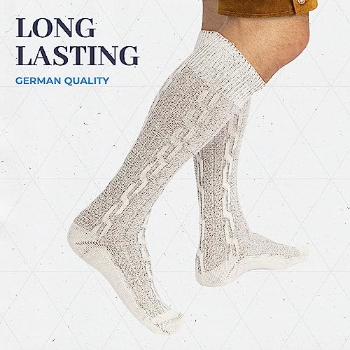 BAVARIA TRACHTEN Lederhosen Socks for Men - German Oktoberfest High Knee Bavarian Socks2