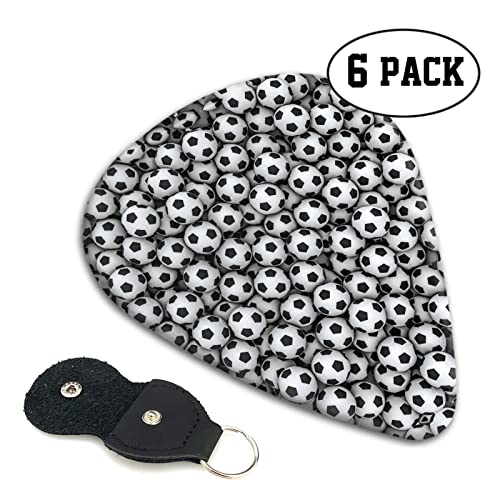 Pile of Footballs Lot de 6 médiators pour guitare acoustique, guitare électrique, basse, ukulélé – fins, moyens et épais… - Les Beatles, Paul McCartney, John Lennon, RIngo Starr, George Harrison Pile of Footballs Lot de 6 médiators pour guitare acoustique, guitare électrique, basse, ukulélé – fins, moyens et épais… – Image 3