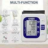 Blood Pressure Monitor CE Approved UK, GPZON Accurate Digital BP Monitor with Large Cuff for Home Use, Irregular Heartbeat Diagnosis, Pulse Rate Meter,Cuff 22-40cm, 2X120 Memory (Blue) - Image 5