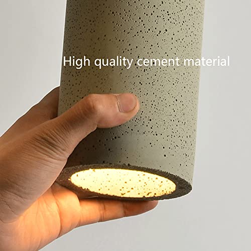 Pendentif rétro en ciment E27 ajustable pour sublimer les intérieurs sombres - 6