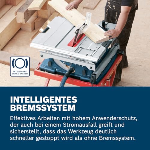 Bosch Professional Tischkreissäge GTS 10 XC (Sägeblatt-Ø: 254 mm, Sägeblattbohr-Ø: 30mm inkl. Absaugadapter, Parallelanschlag… – Ansicht 3