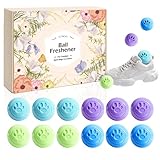 SCENTORINI Shoe Deodorizer Balls, 12 Pack Sneaker Deodorizer Balls, Odor Eliminator for Smell Shoes, Long Lasting Shoe Freshener for Gym Bags, Drawers and Small Spaces