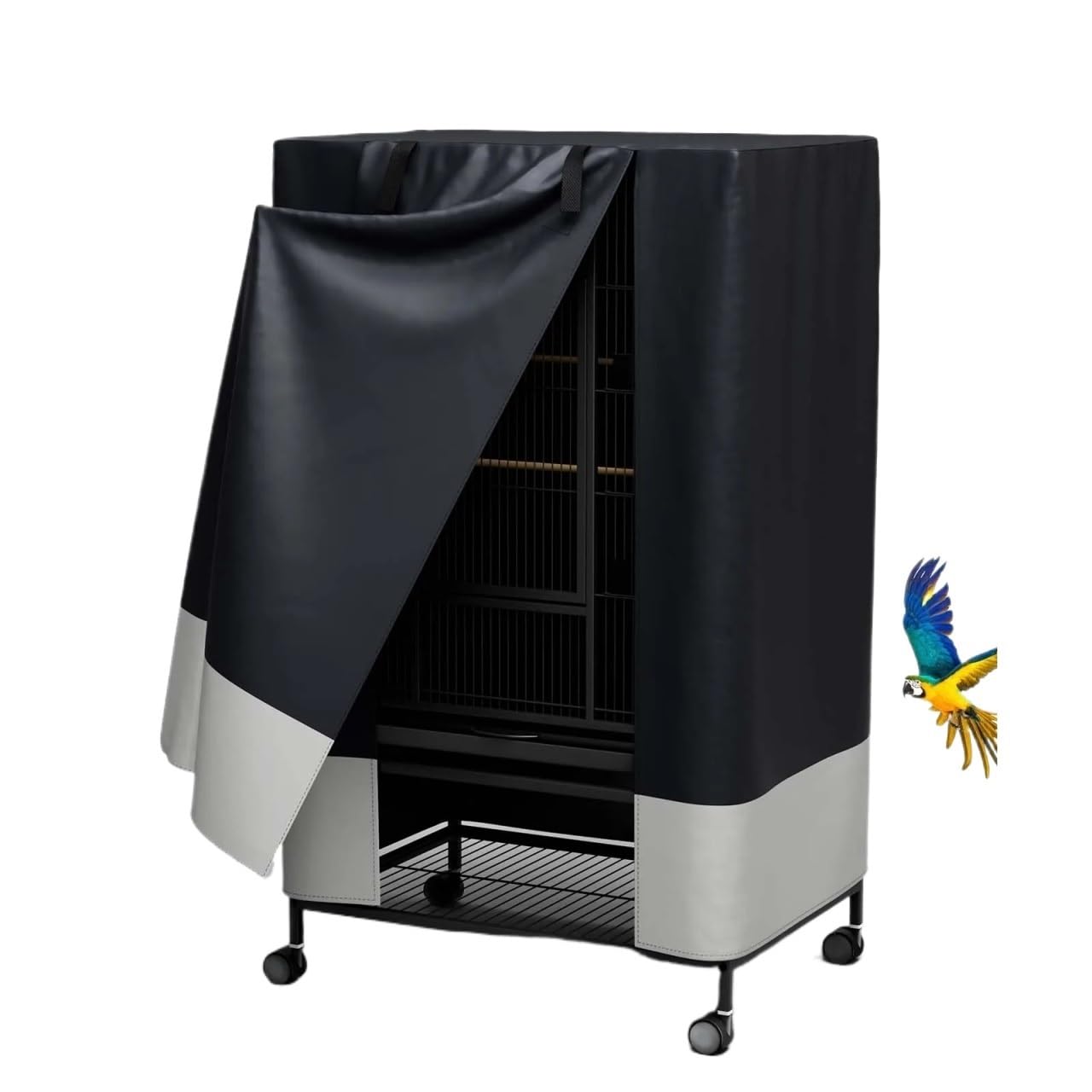 Yangshe Waterproof 3-Tier Bird Cage Cover, Breathable Oxford Cloth with Removable Top Panel