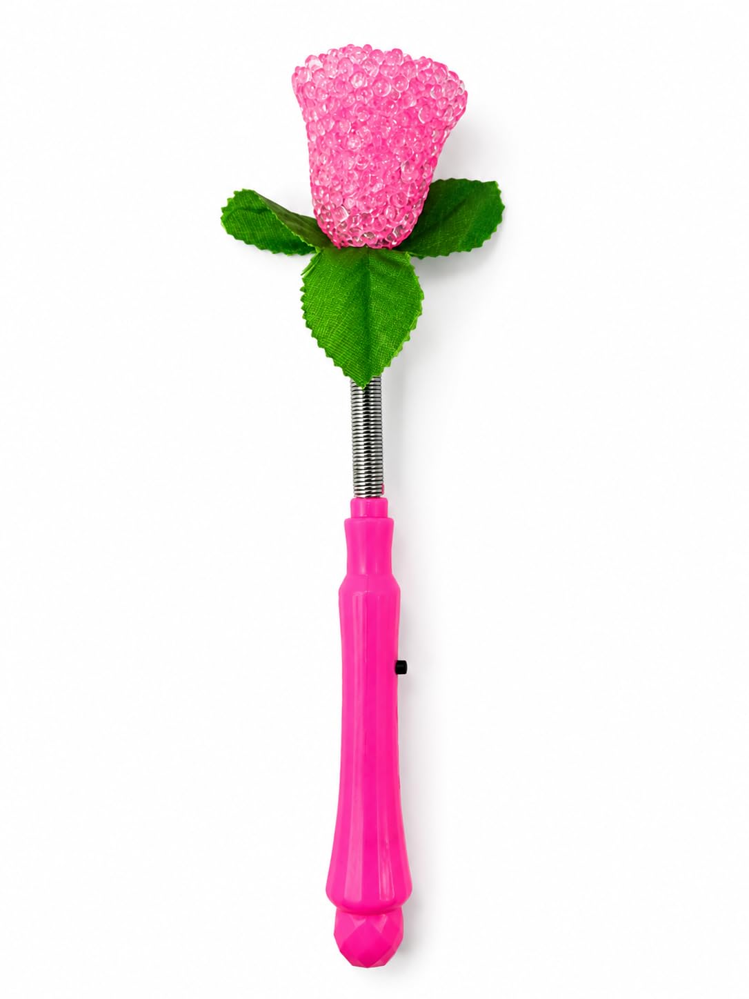 SEGOY LED Rose Magic Wand for Kids, Light Up Fairy Princess Wand with Flashing LED Lights, Pink Glowing Rose Flower Wand Toy for Girls Party Favors Costume Cosplay Pretend Play Birthday Gift - 25 cm