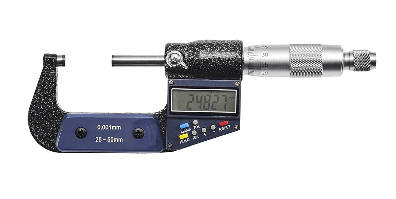WABECO Digitale Mikrometerschraube 25-50 mm Mikrometer Bügelmessschraube