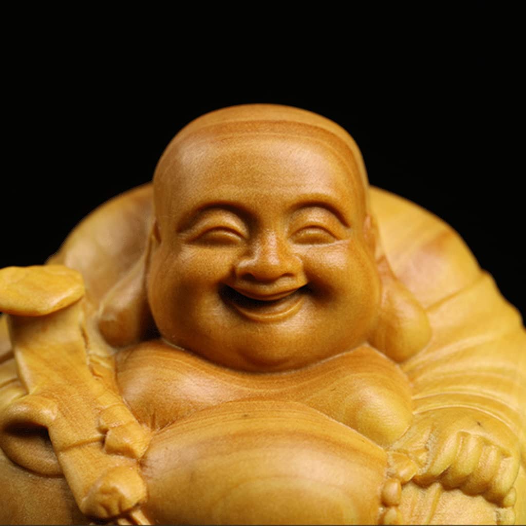 Amazon｜仏像 木彫り ミニ 七福神 布袋 様 置物 ツゲ製高級木彫り 木製