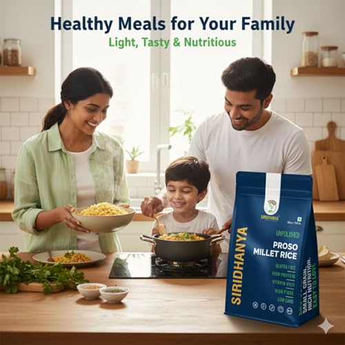 Image of Siridhanya Unpolished millets whole grains Combo Pack (5 x 500g) - Foxtail, Kodo, Little, Barnyard, Proso | Low GI, Gluten-Free, High Fibre & Plant based Protein | Natural Healthy Grain for healthy life wt. 2.5kg