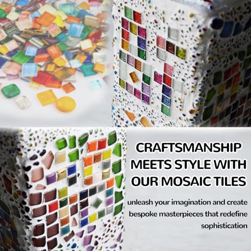 1.1 Pfund Mosaiksteine zum Basteln,Muggelsteine für Kreativ DIY,Mini Buntglas Dekosteine für Draußen,Grün
