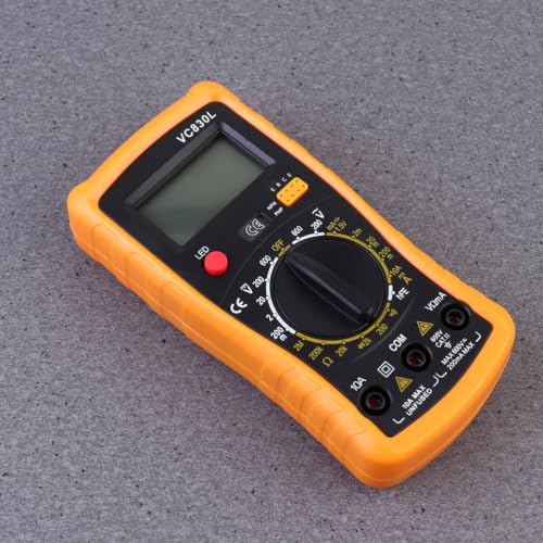 Amperímetro digital de pinza portátil Healifty con pantalla LCD, funciones de medición amplias incluyendo amperímetro y voltímetro, material de plástico resistente para el hogar miniatura 5