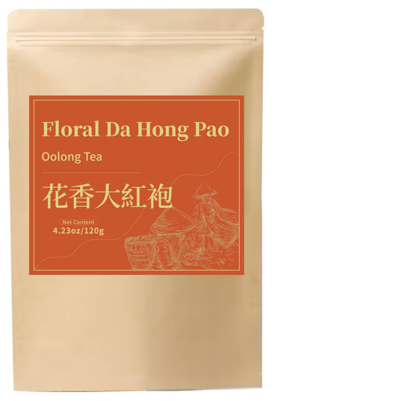 Yuexi Da Hong Pao Oolong Tea Loose Leaf Big Red Robe Chinese Tea Dahongpao Oolong Fujian Wuyi Mountain Floral fragrance flavor 120g/4.23oz （96 cups）花香大红袍 乌龙茶 正宗中国武夷山茶