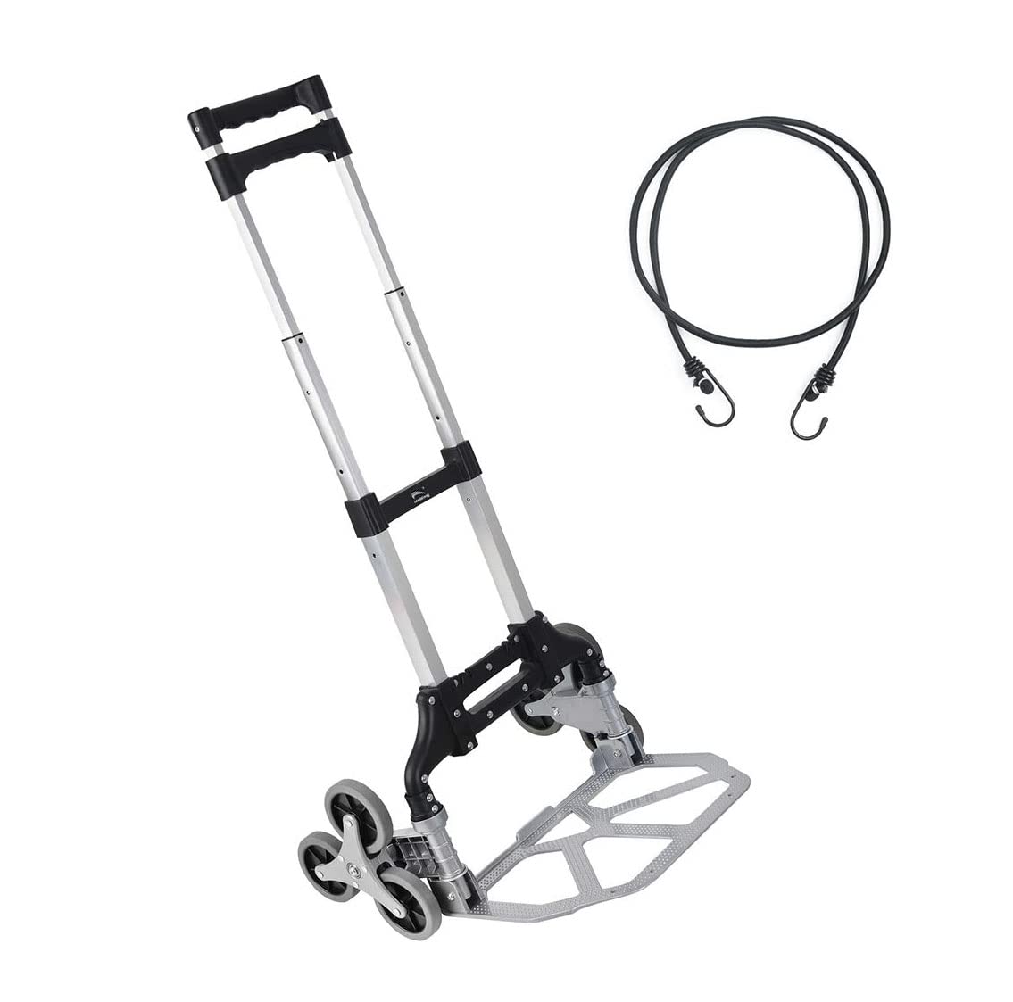 WB WELBUILT - CREATION WITH PERFECTION 75 Kg Stair Climbing Portable Aluminium Hand Truck | 1 Year Warranty | Foldable Wheels, Telescoping Home, Office & Industrial Use (75 Kg Stair Climbing)-image-11
