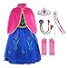 ReliBeauty Little Girls G8180 Retro Princess Anna Fancy Dress Costume with Accessories, 4T, Blue