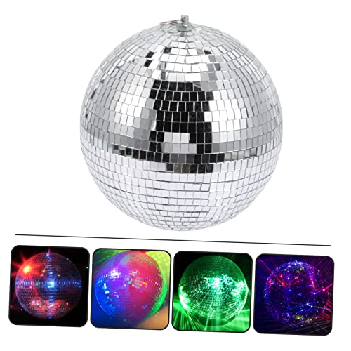 Bola espejada decorativa plateada para decoración de discotecas, bodas, fiestas y eventos festivos miniatura 4
