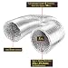 LOOTICH Tubo Flexible de Aluminio Ø100mm Longitud 2.5m para Conducto de Aire...