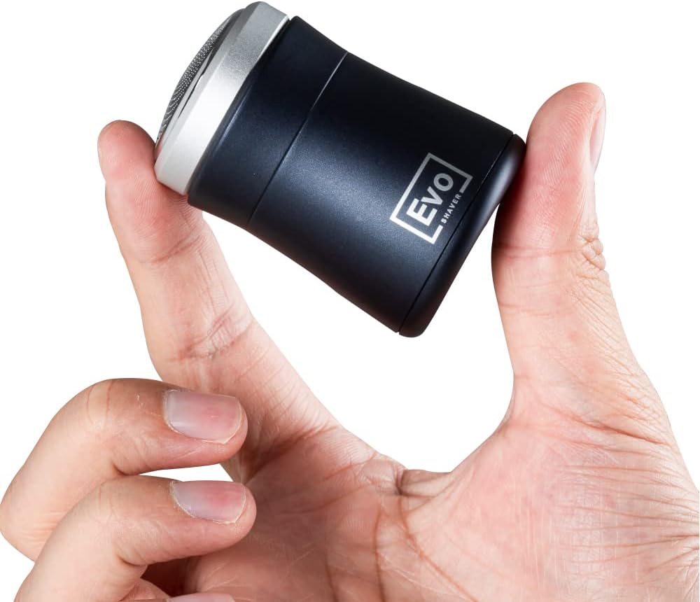 Ultra-Compact Smallest Electric Shaver, EVO Shaver Pocket-Size Men's Razor, Portable Travel Shaver for Beard Trimming and Grooming, Multifunctional Shaver for On-the-Go Use