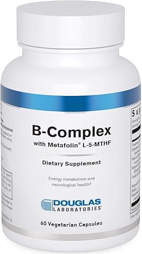 Douglas Laboratories Complejo B con metafolina - Suplemento integral de vitamina B - Apoyo energético y salud cerebral* - Con folato, biotina y
