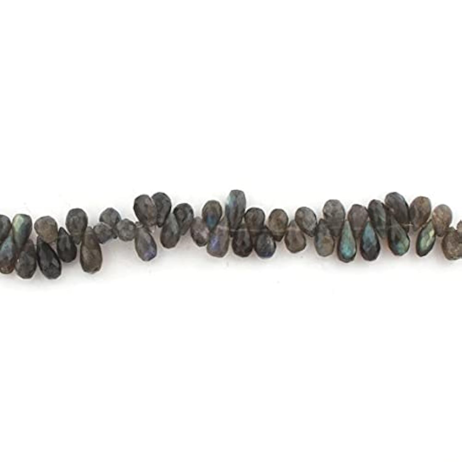 Labradorite briolettes en fil de 8 pouces pour éviter les perles ternes dans vos bijoux