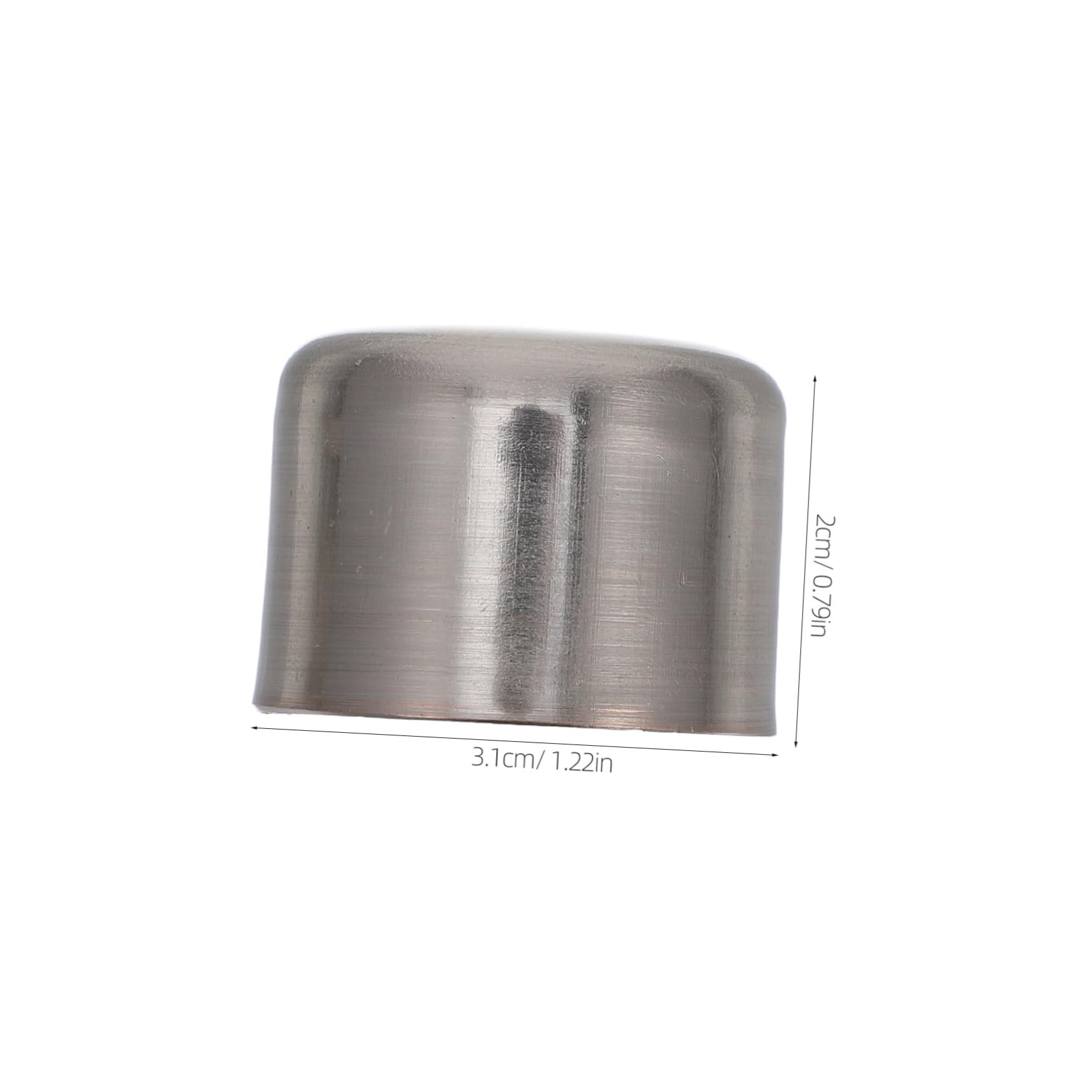 2 PCS Decorative Curtain Rod End Caps for Drapery Silver Finials for Window Rod Easy to Install for Home and Office Decor