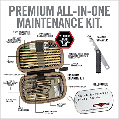 Real Avid Rifle Cleaning Kit, Tactical Gun Cleaning Kit, & Rifle Accessories #TOP1