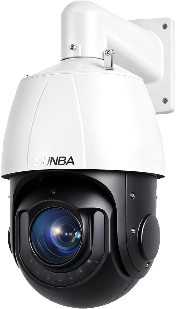 SUNBA High Speed 5MP Outdoor PTZ POE+ AI IP Camera, 96X Zoom Security Dome,Deep AI, Smart Auto Tracking, RTMP Streaming, Night Vision up to 1500ft (P848, Performance Series)