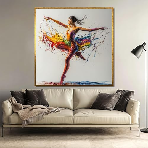 Œuvre d'art dynamique et fluide toile de haute qualité 70x70