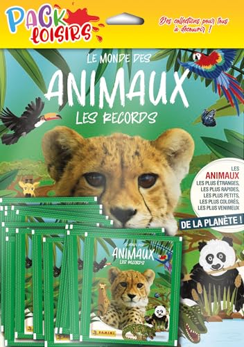 Panini - Panini Animaux Pack Loisirs Album + 50 Pochettes
