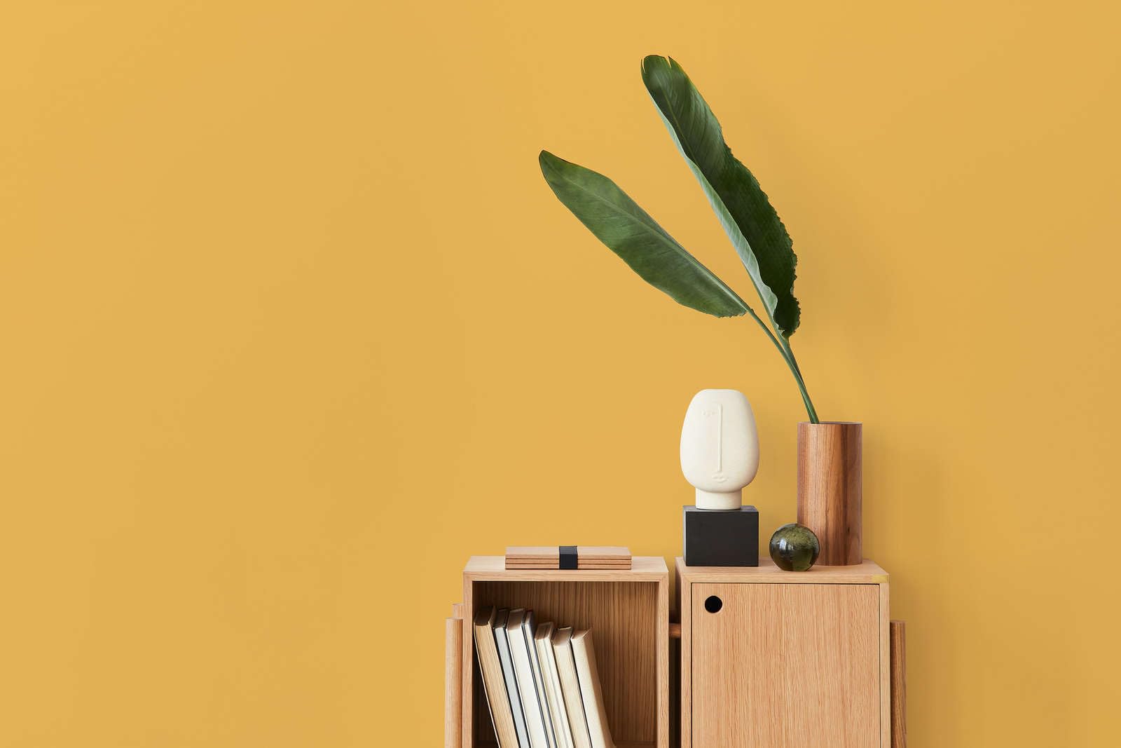 Pintura de emulsión líquida de lujo para interiores, 2,5 litros, color amarillo soleado