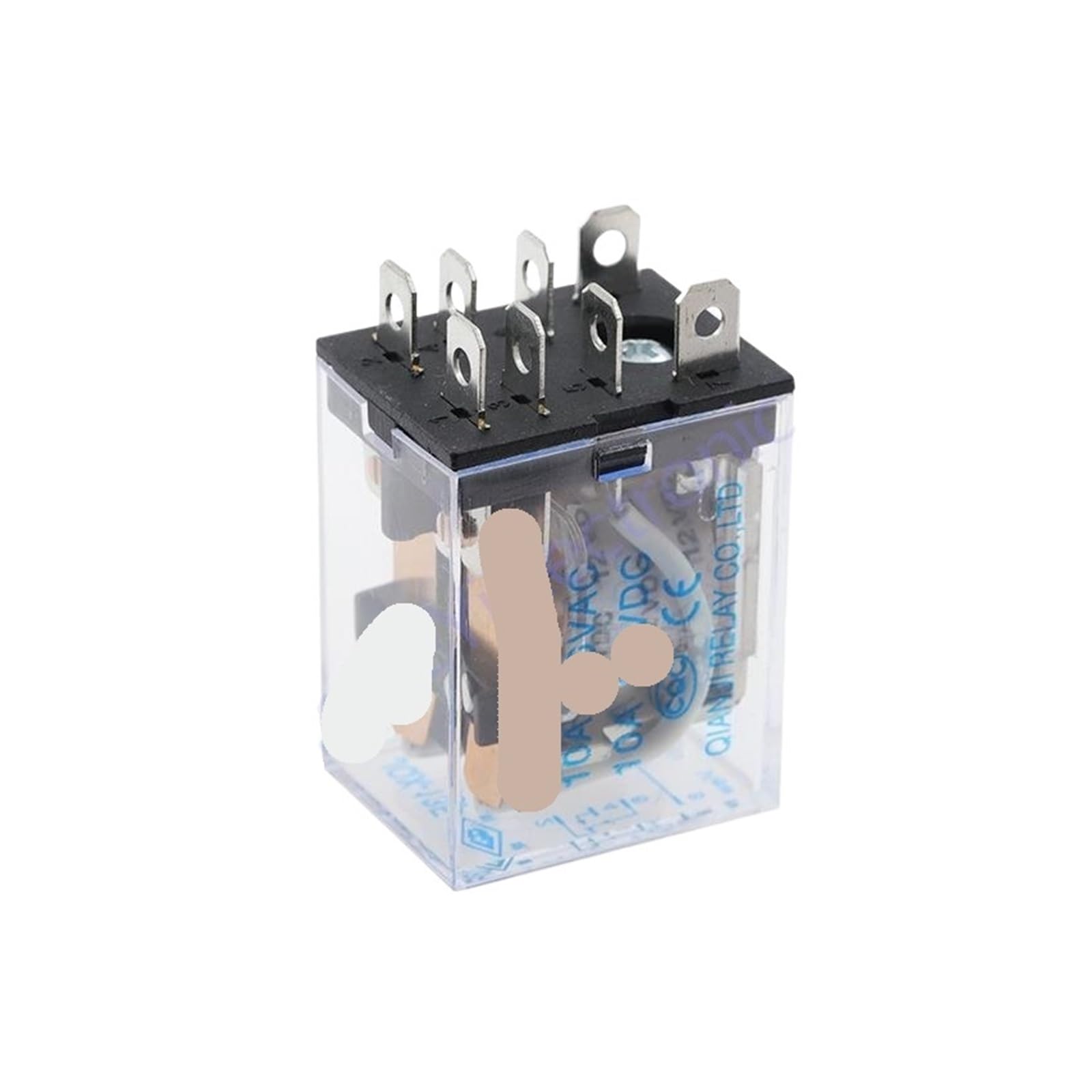 Relais JQX-13F-DC12V-2Z à 8 pieds avec double contact inverseur 10A 250V - 3