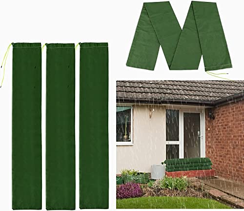 Sacos de arena para inundaciones de lona reutilizables barrera agua