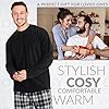 CityComfort Mens Pyjamas Set Super Soft Fleece 2 Piece Set Loungewear Nightwear Gifts for Men (Black Checked, 3XL) #3