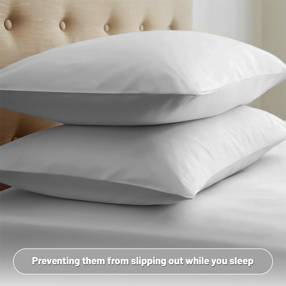 SEVEN4-UK 2 Pink Microfiber Pillow cover Super and Cozy Envelope Closure Bed Pillow Cases 50x80 cm Easy to Use Attractive Colours Breathable & Durable Pillow Case Set Easy to Wash - Image 2