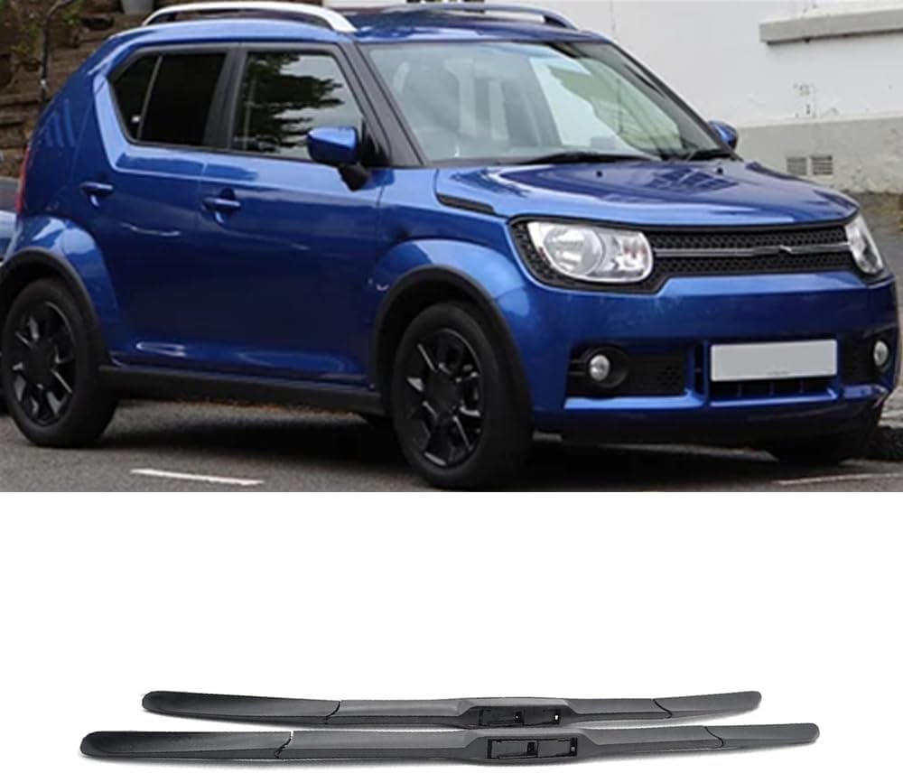 RESKIU Car Front Windshield Wiper Blade Set Replacement for Suzuki Ignis MK2 2016-2023, All Season Windscreen Wipers Quiet Easy Installation