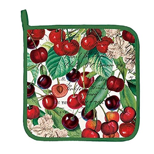 Michel Design Works Cotton Potholder, Black Cherry