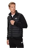 Men's Woven Down Gilet, Black/Silver