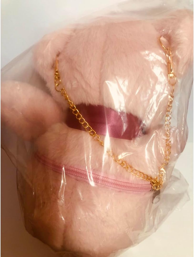 BIG クマ ぬいぐるみ ポシェット ピンク