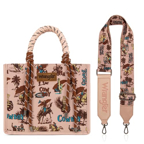 Wrangler Tote Bag Western Satchel Bags for Women with Braided